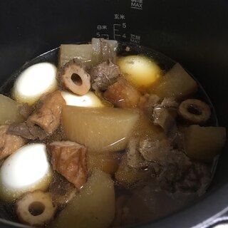 電気圧力鍋でほったらかし♪大根と牛肉の煮物